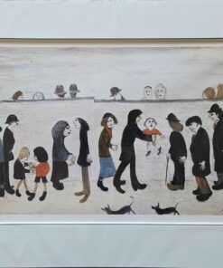 Man With Child by LS Lowry