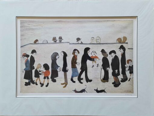 Man With Child by LS Lowry