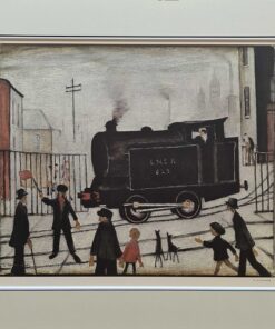 Level Crossing by LS Lowry Mounted Print