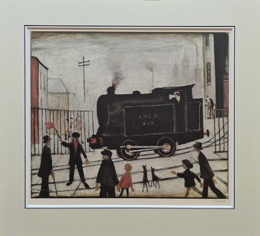 Level Crossing by LS Lowry Mounted Print