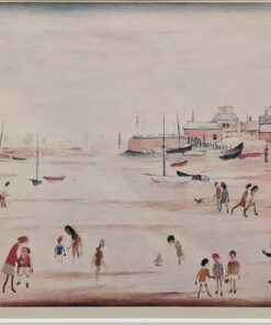 On the Sands by LS Lowry - Signed Limited Edition Print