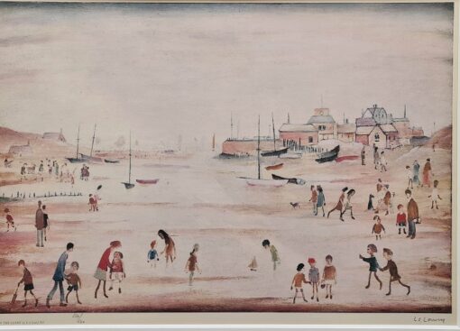 On the Sands by LS Lowry - Signed Limited Edition Print