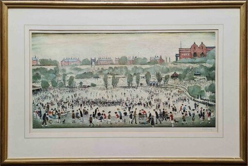 Peel Park by LS Lowry - Mounted Frame
